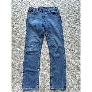 Levi's Men's Jeans Cotton Blue Size 32x32 Zip Solid 511 Slim Denim Original